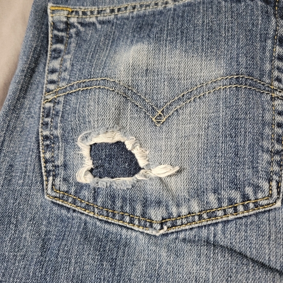 Levi's 559 Jeans 38x30 Men's Regular Fit Straight Leg Red Tab Distressed Pockets - Picture 6 of 9